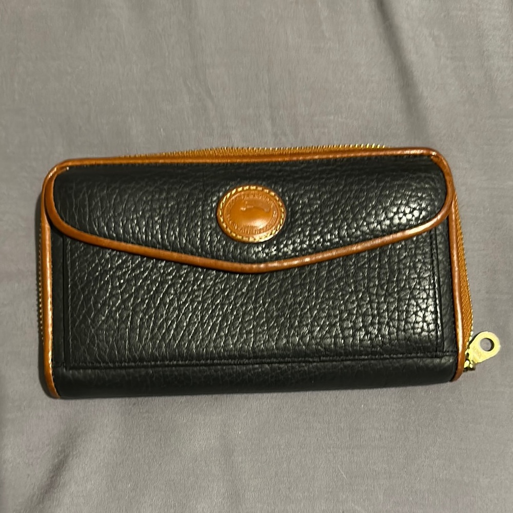 Black Dooney Burke Wallet with Brown Trim
